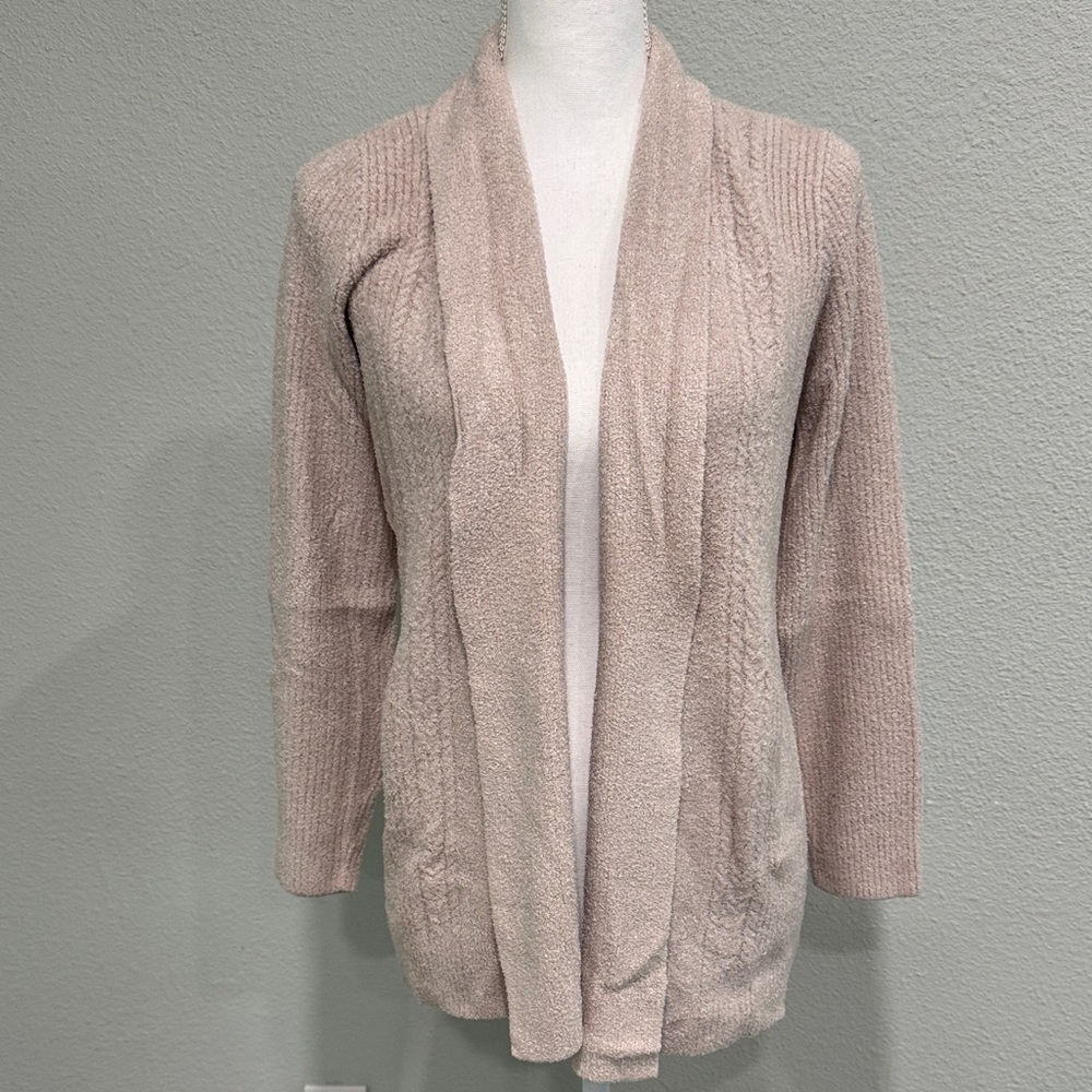 Barefoot Dreams Open-Front Cardigan - Light Blush